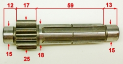 Вал промежуточный для GMC-7.0(15),7.5(12)ZME,МК-7000(79)YAH,7000М(15),7500(5)SEC,МК-7000(79)HUC,МК/М