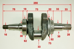 Коленвал для GMC-9.0(1) HSD, МК-11000(16) HUC, 11000МЕ(18) SEC