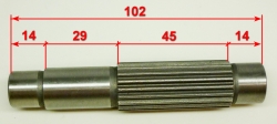 Вал первичный для МК-7000(75)YAH,GMC-7.0(31),7.5(29)ZME,МК-7000М(31),7500(29)SEC,МК-7000(75)HUC,МК/М