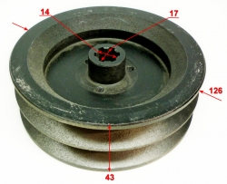 Шкив ведомый для GMC-7.0(39), 7.5(20) ZME