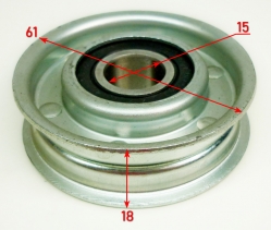 Ролик натяжителя для GMC-5.5, GMC-6.5(68) ZME