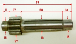 Вал промежуточный для GMC-7.0(15) с ZME18