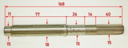 Вал приводной верхний для GMC-7.0М,7.5М(29) HERC