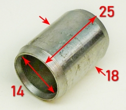 Втулка вала 14х18х25мм для МК-8000(4) HUC,МК/МБ-8000 (2) SNR