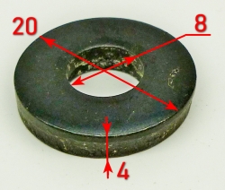 Шайба 20х8х4 для GMC-6.5(32) KST