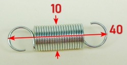 Пружина 1х10х41мм натяжителя для БМК-6.5, 7.0(40) Ресанта KST,GMC-850(24) HSD