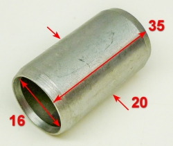 Втулка вала 16х20х35мм для МК-9500(4) HFC, MK-8000М/135(4) WGC