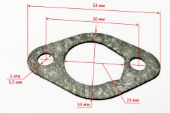 Прокладка карбюратора для MP-40(51,55) KEM, НТ1000L EG-M152-E07