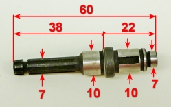 Выходной вал для GET (все модели)(23) ZMD, GET-1000S(57) SAF, 1500SL(36)