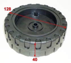 Колесо переднее D=125мм для ELM-1800(10) QYV,1800,2000(10) c QYV021