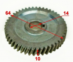 Шестерня для ELM-1800(25-4) до QYV021,1800,2000(27) c QYV021