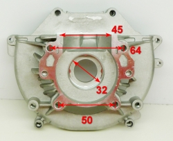 Правая половина картера для TR-1300T, 1500T(15) TFY,1300T, 1500T (8) Eurolux CTY, GGT-1000T, TR-800-