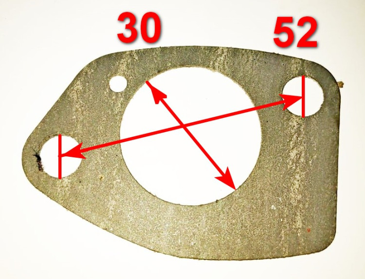 Прокладка карбюратора В для DY5000L,DY6500L/LX,DY8000LX,EG-HT182FDE-H05,EG-HT188FDE-H05,JF340-I-03,D