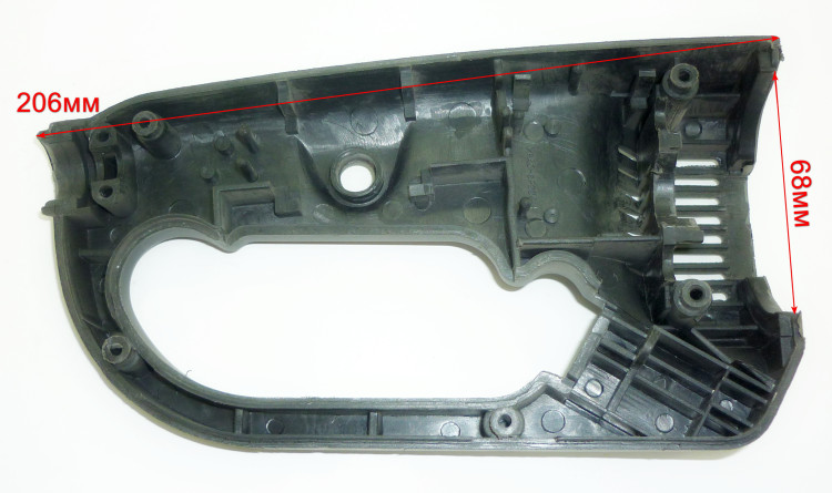 Левая половина ручки для УШМ-180, 230(50) с KEY29