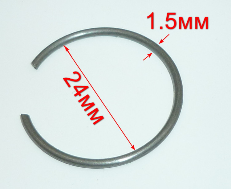Стопорное кольцо из круглой проволоки 25х1,5 мм