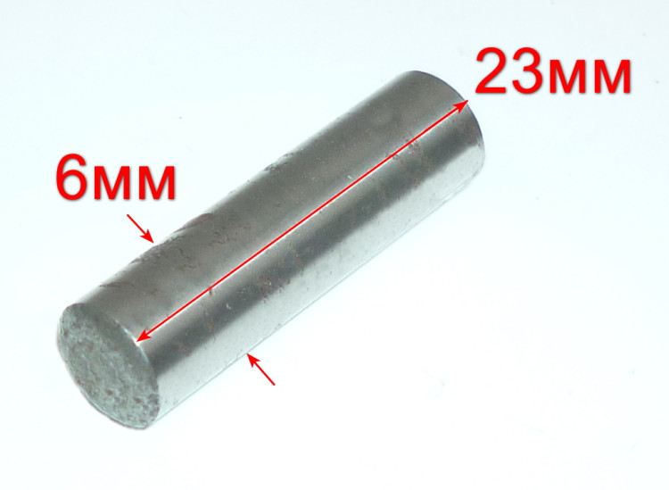 Поршневой палец 6x23 для П-800К-В(39), П-1400К-В(29) SKT, П-1400К-В(15-3) BNY