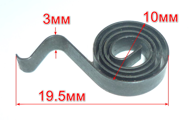 Прижимная пружина угольной щетки для П-1200К-М(97), П-1400К-В(44) BNY