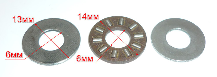 Подшипник упорный 6х14х3